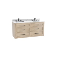Madeli B856-72D-002-NO-NP-00 - Renaissance SE 72D'' Wall hung Vanity Cabinet in Natural Oak - No Handles