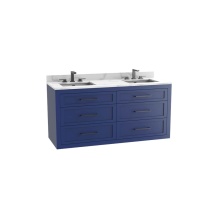 Madeli B856-60D-002-SA-NP-00 - Renaissance SE 60D'' Wall hung Vanity Cabinet in Sapphire - No Handles