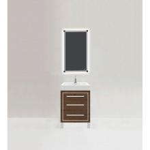 Madeli B860-24-001-LL-BR-NP-PC - Estate 24'' Free Standing Vanity Cabinet in Brandy/HW: No handles - Feet in  Polished Ch