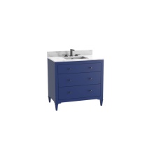 Madeli B870-48C-001-CL-SA-HK-PC - Legacy 48C'' Free standing Vanity Cabinet in Sapphire/HW: Polished Chrome(PC)