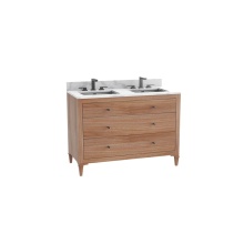 Madeli B870-48D-001-CL-NW-NP-00 - Legacy 48D'' Free standing Vanity Cabinet in Natural Walnut/HW: No Handles