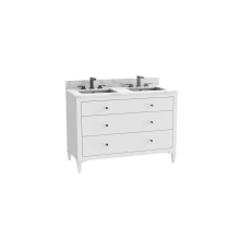 Madeli B870-48D-001-CL-WH-NP-00 - Legacy 48D'' Free standing Vanity Cabinet in White/HW: No Handles