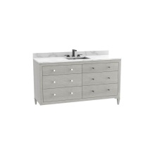 Madeli B870-60C-001-CL-CG-NP-00 - Legacy 60C'' Free standing Vanity Cabinet in Coastal Grey/HW: No Handles