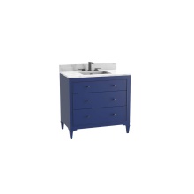 Madeli B871-48C-001-CL-SA-HK-PC - Classique 48C'' Free standing Vanity Cabinet in Sapphire/HW: Polished Chrome(PC)