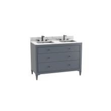 Madeli B871-48D-001-CL-TG-NP-00 - Classique 48D'' Free standing Vanity Cabinet in Studio Grey/HW: No Handles