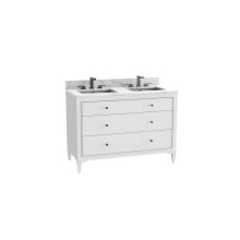 Madeli B871-48D-001-CL-WH-NP-00 - Classique 48D'' Free standing Vanity Cabinet in White/HW: No Handles