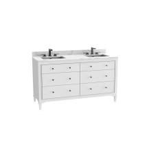 Madeli B871-72D-001-CL-WH-NP-00 - Classique 72D'' Free standing Vanity Cabinet in White/HW: No Handles