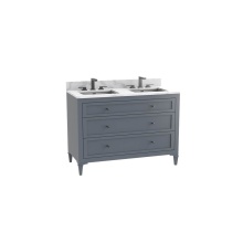 Madeli B872-48D-001-CL-TG-NP-00 - Heirloom 48D'' Free standing Vanity Cabinet in Studio Grey/HW: No Handles