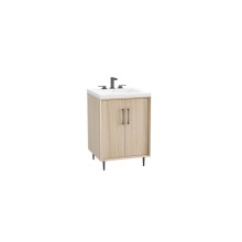Madeli B890-30-001-LR-NO-HR-PC - Homage 30'' Free Standing Vanity Cabinet in Natural Oak/HW: Polished Chrome(PC)