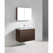 Madeli B100-36-002-WA - Bolano 36'' Wall hung Vanity Cabinet Walnut Finish