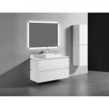 Madeli B500-48C-002-WH - Cube 48C'' Wall hung  Vanity Cabinet in White