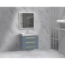 Madeli B820-30-002-TG-HP-PC - Epic 30'' Wall hung Vanity Cabinet Studio Grey Finish/HW: Polished Chrome(PC)