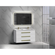 Madeli B820-48D-002-WH-NP-00 - Epic 48D'' Wall hung  Vanity Cabinet White Finish/HW: No Handles
