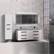 Madeli B820-72D-002-WH-NP-00 - Epic 72D'' Wall hung  Vanity Cabinet White Finish/HW: No Handles