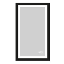 Madeli IM-PT2030-25-MB - Portrait III Lighted Slique Mirror, 20'' x 30'' x 7/8'', Rectangular