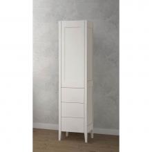 Madeli LCEN-181876-R001-WH-NP - Encore 18''W x 18''D x 76''H Free Standing Linen Cabinet R Hinged In