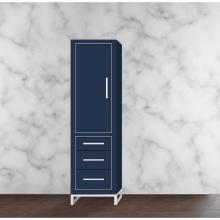 Madeli LCES-201871-L001-LC-SA-H9-PC - Estate 20''W x 18''D x 76''H Free Standing Linen Cabinet L Hinged In