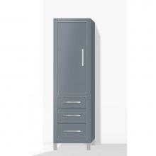 Madeli LCES-201871-L001-LL-TG-PN - Madeli Estate 20''W x 18''D x 76''H Free Standing Linen Cabinet L Hi