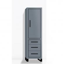 Madeli LCES-201871-R001-LS-TG-MB - Madeli Estate 20''W x 18''D x 76''H Free Standing Linen Cabinet R Hi