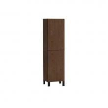 Madeli LCOM-201876-L001-LL-BR-NP-PC - Savvy 20''W x 18''D x 71''H Free Standing Linen Cabinet L Hinged in