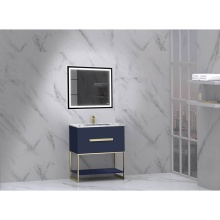 Madeli B080-30-001-LC-SA-PC - Loft 30'' Free Standing Vanity Cabinet Sapphire/HW: Polished Chrome(PC)