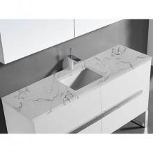 Madeli QSA1812-60-130-VG - Quartzstone Countertop,  60'' x 18'' x 3/4'', Single Basin,  8'
