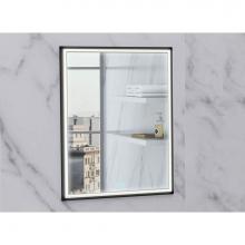 Madeli MC-IL2030-RM-04-R00-25-MB - Illusion Lighted Mirrored Cabinet, Recessed Mount, 20'' x 30'' x 4-3/4'&a