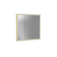 Madeli MC-PI3636R-SM-04-R24-25-SB - Pioneer Lighted Mirrored Cabinet, Surface Mount, 36'' x 36'' x 4-3/4'&apo