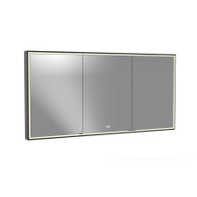 Madeli MC-PI7236D-SM-04-000-25-MB - Pioneer Lighted Mirrored Cabinet, Surface Mount, 72'' x 36'' x 4-3/4'&apo