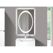 Madeli IM-MU2436-25 - Muse III Lighted Slique Mirror, 24'' x 36'' x 7/8'', Oval, 2700/3000