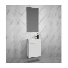 Madeli B050-19-002-WH - Petite 19'', Wall Hung Vanity Cabinet, White