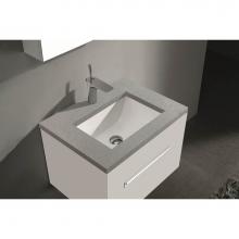 Madeli QSA1812-24-110-VG - Quartzstone Countertop,  24'' x 18'' x 3/4'', Single Faucet Hole in