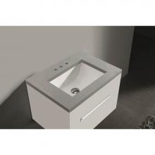 Madeli QSA1812-24-130-VG - Quartzstone Countertop,  24'' x 18'' x 3/4'', 8'' Widespre