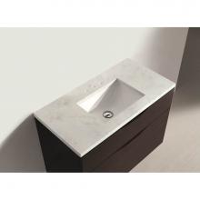 Madeli QSA1812-36-130-WC - Quartzstone Countertop,  36'' x 18'' x 3/4'', 8'' Widespre