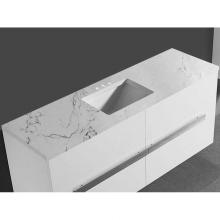 Madeli QSA1812-60-130-WC - Quartzstone Countertop,  60'' x 18'' x 3/4'', Single Basin,  8'