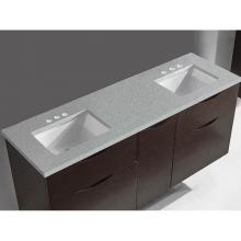 Madeli QSA1812-60-230-VG - Quartzstone Countertop,  60'' x 18'' x 3/4'', Double Basin,  8'