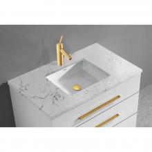 Madeli QST2208-36-110-WC - Quartzstone Countertop,  36'' x 18'' x 3/4'', Single Faucet Hole in
