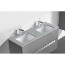 Madeli QST2208-48-210-VG - Quartzstone Countertop,  48'' x 18'' x 3/4'', Double Basin,  Single