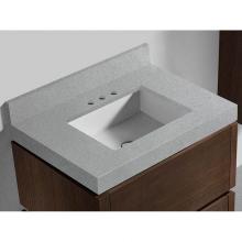 Madeli QSV2230-30-130-VG - Quartzstone Countertop,  30'' x 22'' x 3'', 8'' Widespread