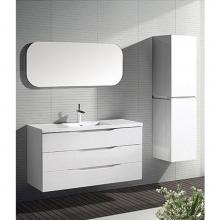 Madeli RL-PT4820-003-AL - Euro Mirror, 48'' x 20'' x 3/4'', Rectangle, Rounded Edge