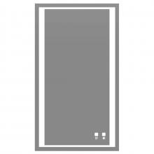 Madeli IM-SA2036-25 - Sanctuary III Lighted Slique Mirror, 20'' x 36'' x 7/8'', Rectangula