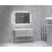 Madeli B810-48D-001-AG-PC - Silhouette 48D'' Free standing Vanity Ash Grey/HW: Polished Chrome(PC)