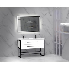 Madeli B810-48D-001-WH-PC - Silhouette 48D'' Free standing Vanity White/HW: Polished Chrome(PC)