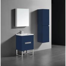 Madeli B400-24-001-LC-SA-NP-PC - Soho 24'' Free standing Vanity Cabinet in Sapphire/HW: Polished Chrome(PC)