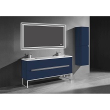 Madeli B400-72D-001-LC-SA-NP-PC - Soho 72D'' Free standing Vanity Cabinet in Sapphire/HW: Polished Chrome(PC)