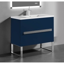 Madeli B400-24-001-LS-SA-NP-PC - Soho 24'' Free standing Vanity Cabinet in Sapphire/HW: Polished Chrome(PC)