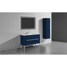 Madeli B400-48C-001-LS-SA-H3-PC - Soho 48C'' Free standing Vanity Cabinet in Sapphire/HW: Polished Chrome(PC)