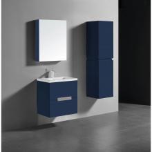 Madeli B300-24-002-SA-H3-MB - Urban 24'' Wall hung  Vanity Cabinet in Sapphire Finish/HW: Matte Black(MB)