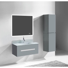 Madeli B070-36-002-TG-PC - Vogue 36'' Wall Hung Vanity Cabinet Studio Grey/HW: Polished Chrome(PC)