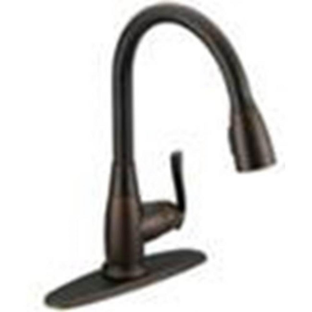 Sngl Hdle Orb Kitchen Fct,Gooseneck